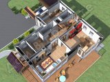 Проект дома ПД-035 3D План 2